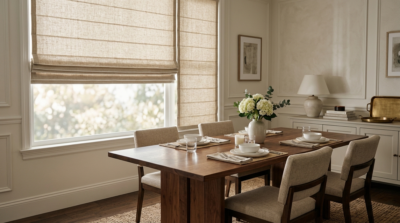 Custom Roman Shades in NYC
